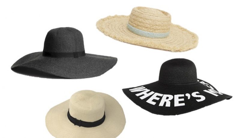 Graphic examples that show the importance of a straw hat on our looks