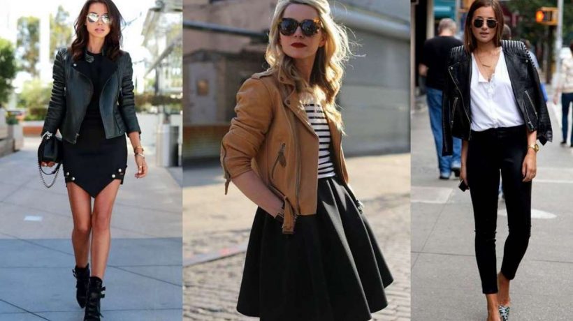 How to match the leather jacket? Four tips for trendy looks