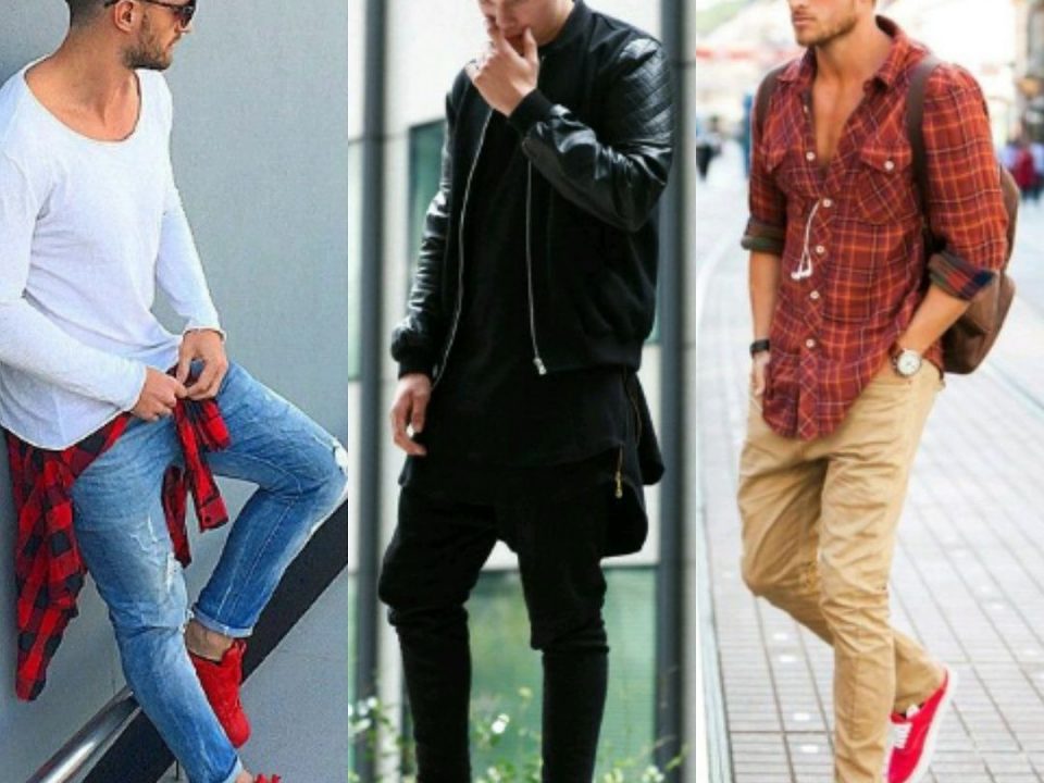 what to wear with red shoes