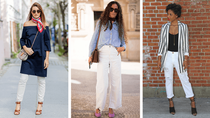 How to wear white jeans
