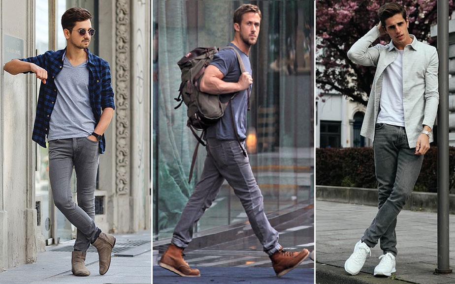 What color shoes to wear with dark grey pants?