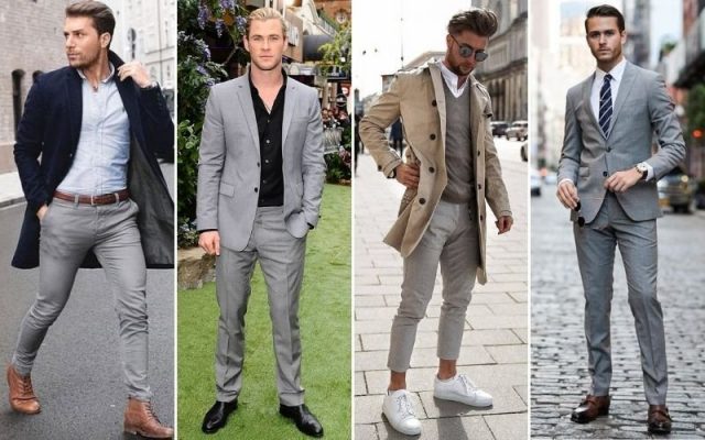 What color shoes to wear with dark grey pants?