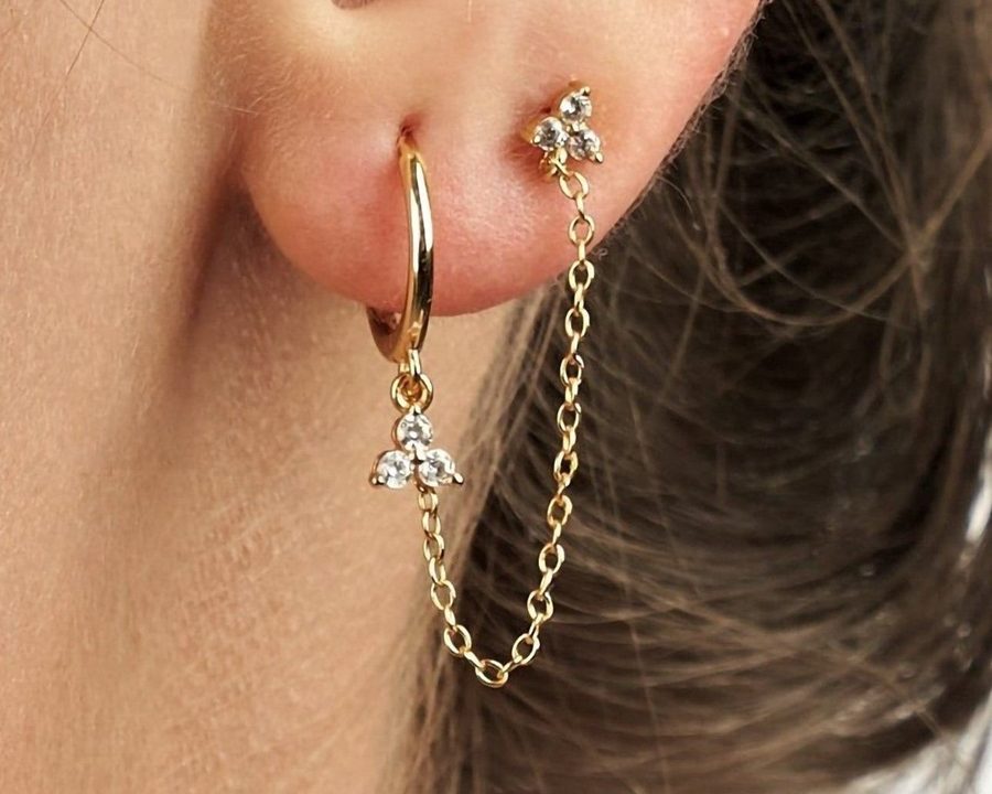 Double Piercing Earrings