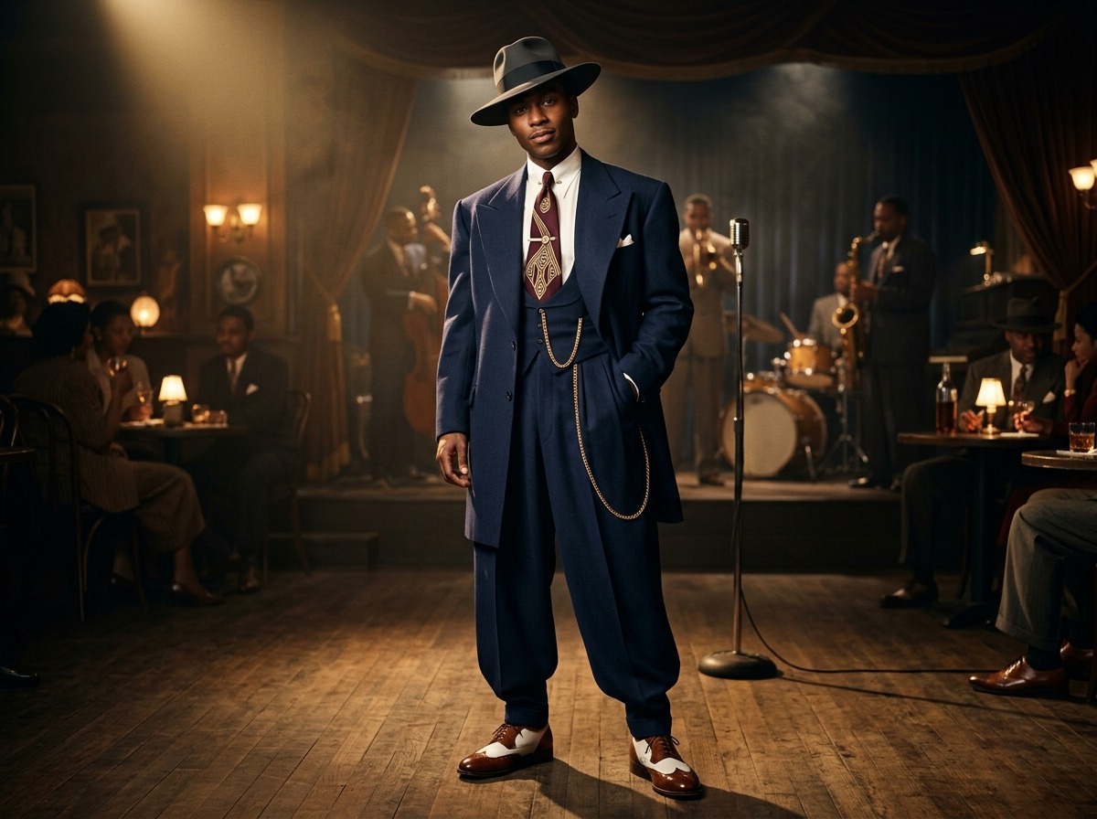 Zoot Suit fashion showing its cultural history and modern style