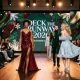 Festive runway models showcasing holiday fashion collections at Deck the Runway 2026 on December 12